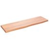 vidaXL Bathroom Countertop Light Brown 100x30x(2-4) cm Solid Wood