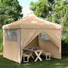vidaXL Party Tent Folding Beige 292 x 292 x 315 cm Oxford Fabric