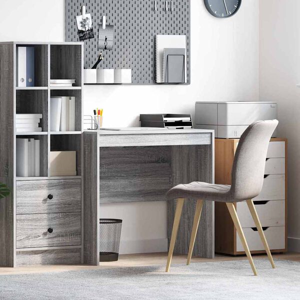 vidaXL Desk Grey Sonoma 80 x 50 x 76 cm