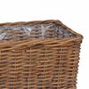 vidaXL Planter Basket with Storage 3 pcs Brown