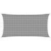 vidaXL Sunshade Sail 2.5 x 4.5 m HDPE Rectangular Anthracite and White