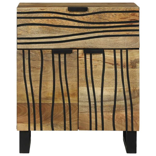 vidaXL Bedside Cabinet Brown 50 x 33 x 60 cm Solid Acacia wood