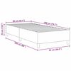 vidaXL Platform Bed Frame Cream 90 x 200 cm Fabric