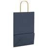 vidaXL Paper Bags 50 pcs with Handles Blue 21x11x31 cm