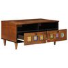 vidaXL TV Cabinet with Drawer Walnut 70 x 33 x 46 cm Solid Mango Wood