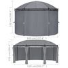 vidaXL Gazebo with Curtains 520x349x255 cm Anthracite