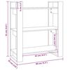 vidaXL Book Cabinet/Room Divider 80x35x91 cm Solid Wood Pine