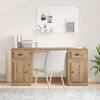 vidaXL Desk with Cabinet with Drawer Artisan Oak 154.5 x 50 x 75 cm