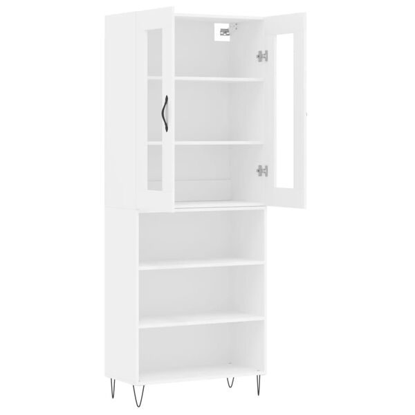 vidaXL Highboard White 69.5x34x180 cm Engineered Wood
