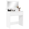 vidaXL Bedroom Dressing Tables High Gloss White 80 x 39.6 x 135 cm