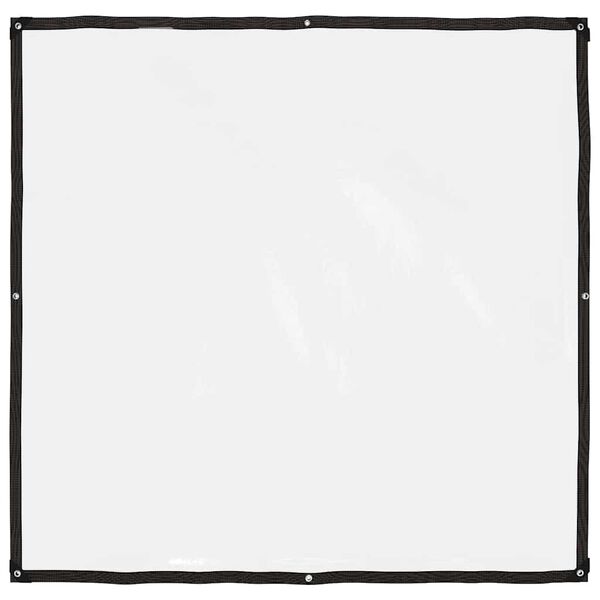 vidaXL Clear Tarpaulin with Eyelets 2x2 m Polyethylene