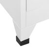 vidaXL Locker Cabinet White 90x40x180 cm Steel
