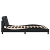 vidaXL Bed Frame without Mattress "Zadar" Black 180x200 cm Super King Faux Leather