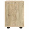 vidaXL Bedside Table Sonoma Oak 30.5 x 30 x 43 cm Engineered Wood