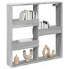 vidaXL Wall Cabinet Grey Sonoma 80x15x80 cm Engineered Wood