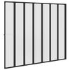vidaXL Shower Screen Folding Black 168 x 140 cm Aluminium