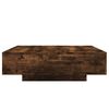 vidaXL Coffee Table Smoked Oak 100x100x31 cm Engineered Wood