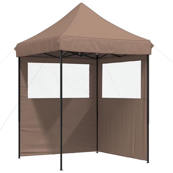 vidaXL Party Tent Folding Brown 200 x 200 x 306 cm Oxford Fabric