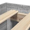 vidaXL Bed Frame without Mattress Grey Sonoma 90x200 cm Engineered Wood