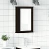 vidaXL Bathroom Mirror Cabinet Black Oak 42x12x60 cm Engineered Wood