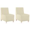 vidaXL Modular Sofa Unit Armless 2 pcs Cream 55 x 74 x 82 cm