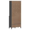 vidaXL Highboard VIKEN Anthracite Grey 80x40x200 cm Solid Wood Pine