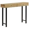 vidaXL Console Table Solid Mango Wood 102x30x79 cm