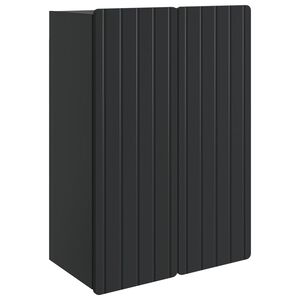 vidaXL Wall-Mounted Cabinet Black 66 x 34.5 x 92 cm Engineered Wood