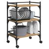 vidaXL Kitchen Trolley Artisan Oak 50 x 35 x 75.5 cm Engineered Wood