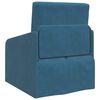 vidaXL Sofa Bed Blue 65 x 80 x 83 cm Velvet