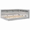 vidaXL Bookcase Bed Grey sonoma 140 x 200 cm Engineered wood
