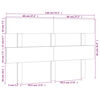 vidaXL Bed Headboard Black 138x3x81 cm Solid Wood Pine