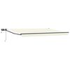 vidaXL Manual Retractable Awning with LEDs 5 x 3 m