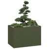 vidaXL Planter Olive Green 120x80x80 cm Steel