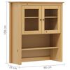 vidaXL Sideboard Top Hill Honey Brown 90x33x100 cm Solid Pine Wood