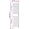 vidaXL Cabinet Door 4 pcs Natural 170 x 2 x 49.5 cm Solid Pine Wood