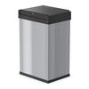 Hailo Waste Bin "Big-Box Swing" Size L 35 L Silver 0840-121