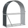 vidaXL Log Holder Anthracite 120x45x140 cm Galvanised Steel