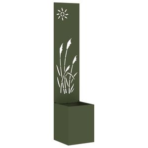 vidaXL Garden Privacy Screen Fretwork Olive green 32 x 32 x 150 cm