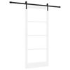 vidaXL Sliding Door ORKDAL White and Black 93 x 211 cm