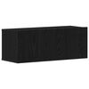 vidaXL TV Cabinet Set Wall-mounted 3 pcs Black Oak Engineered Wood