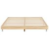 vidaXL Bed Frame without Mattress Sonoma Oak 150x200 cm King Size Engineered Wood