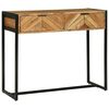 vidaXL Console Table Brown 90 x 35 x 75 cm Solid Acacia Wood