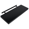 vidaXL Floating Wall Shelves 2 pcs Black 80x20x3.8 cm