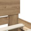 vidaXL Bed Frame Artisan Oak 120 x 190 cm Engineered Wood