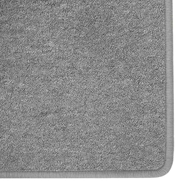 vidaXL Carpet Runner Light Grey 80 x 500 cm 100% Polypropylene