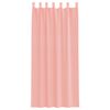 vidaXL Voile Curtains with Rod Pockets 2 pcs Pink