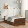 vidaXL Bed Frame with Drawers without Mattress Brown Oak 90x190 cm Single