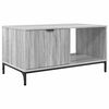 vidaXL Coffee Table Grey Sonoma 90 x 49 x 46 cm Engineered Wood