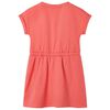 Kids' Dress with Drawstring Coral 128